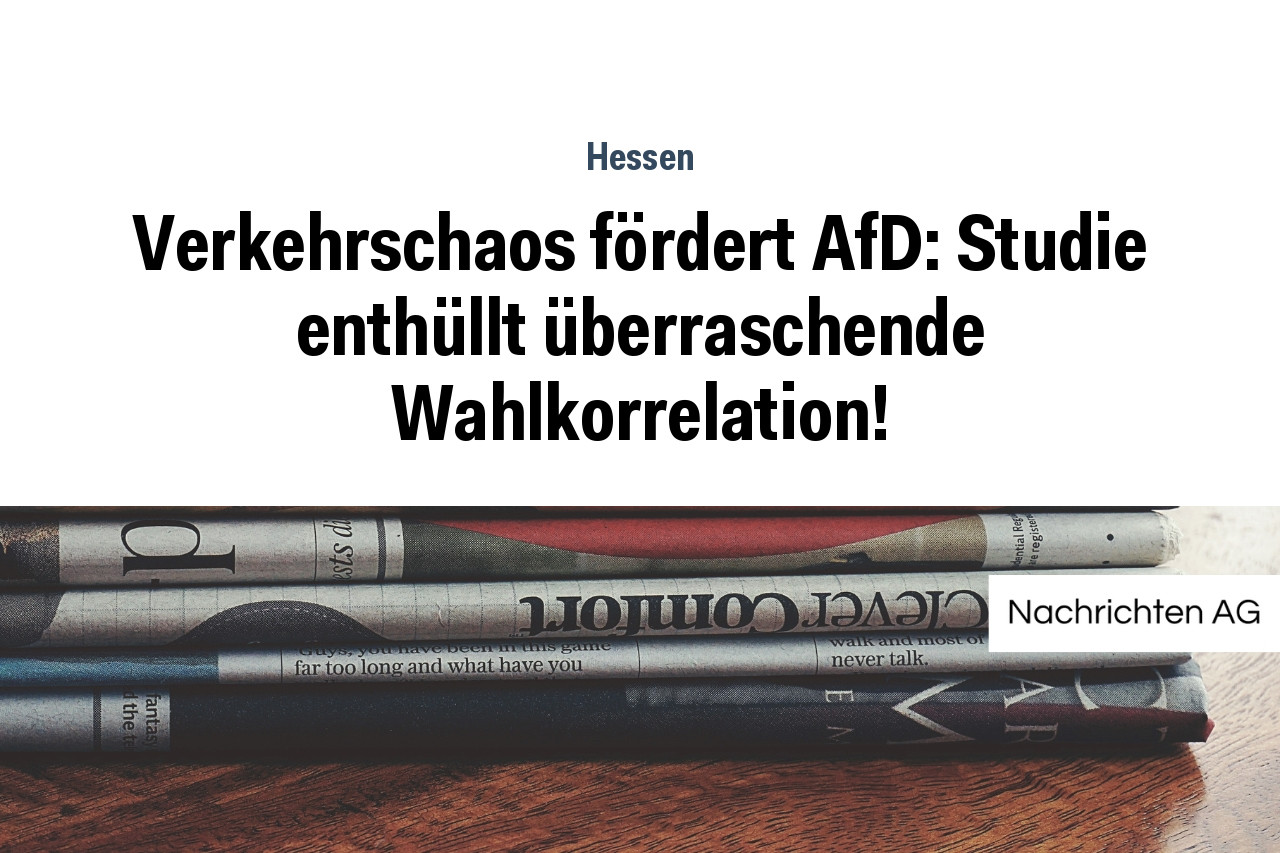 Verkehrschaos fördert AfD: Studie enthüllt überraschende Wahlkorrelation!