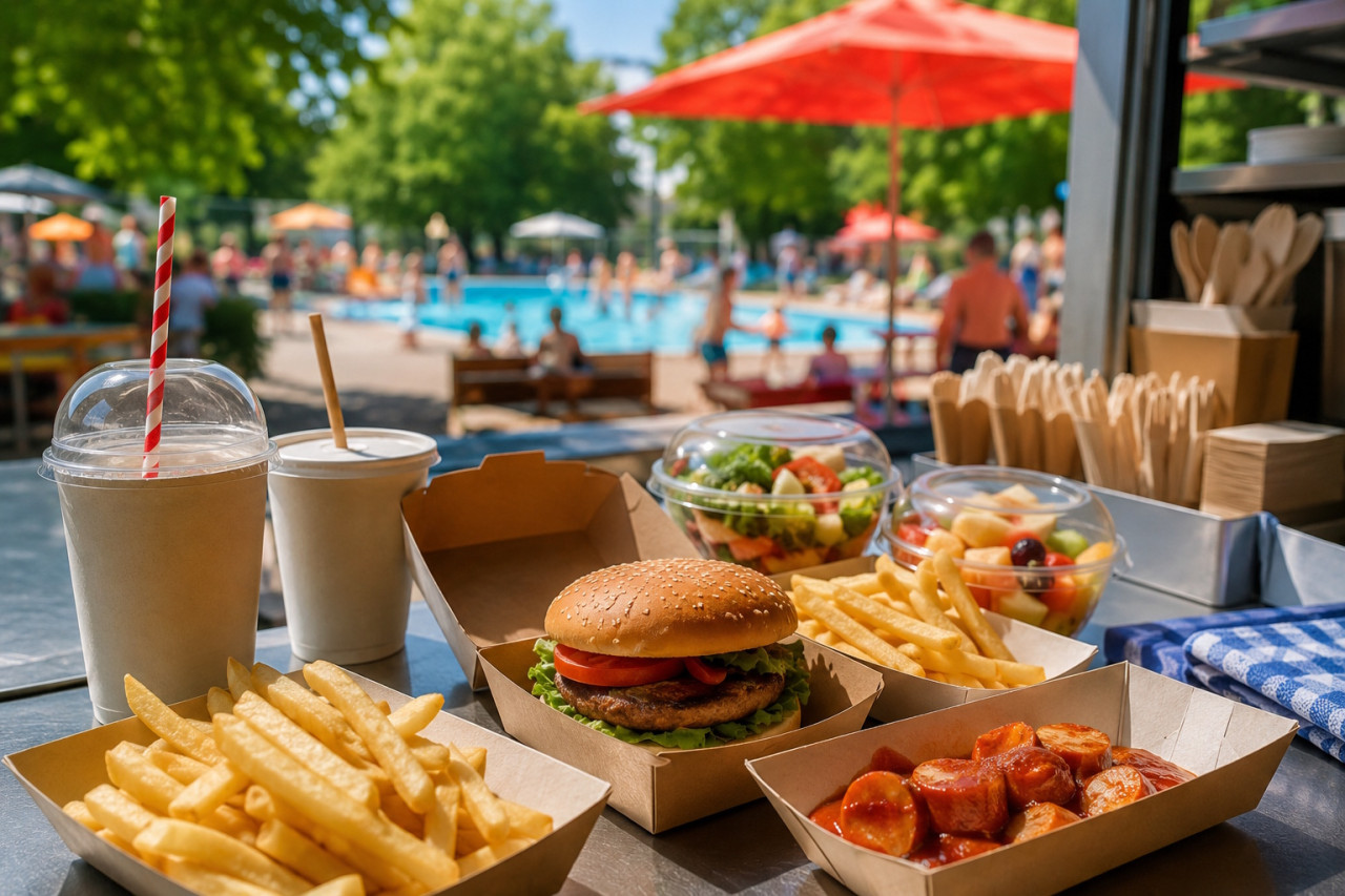 Freibadsaison 2026: Beliebte Snacks und die passenden To-go-Verpackungen für eine erfolgreiche Badgastronomie